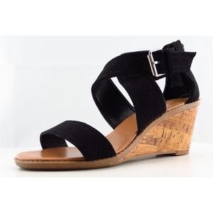 Jore Ankle Strap Black Synthetic Women‎ Shoes Size 6 Medium